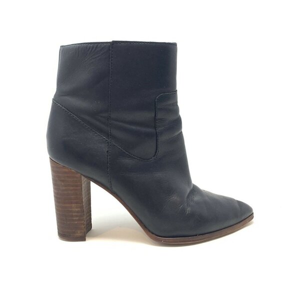 Madewell The Hynde Boot Size 8 True Black Leather - Picture 2 of 8